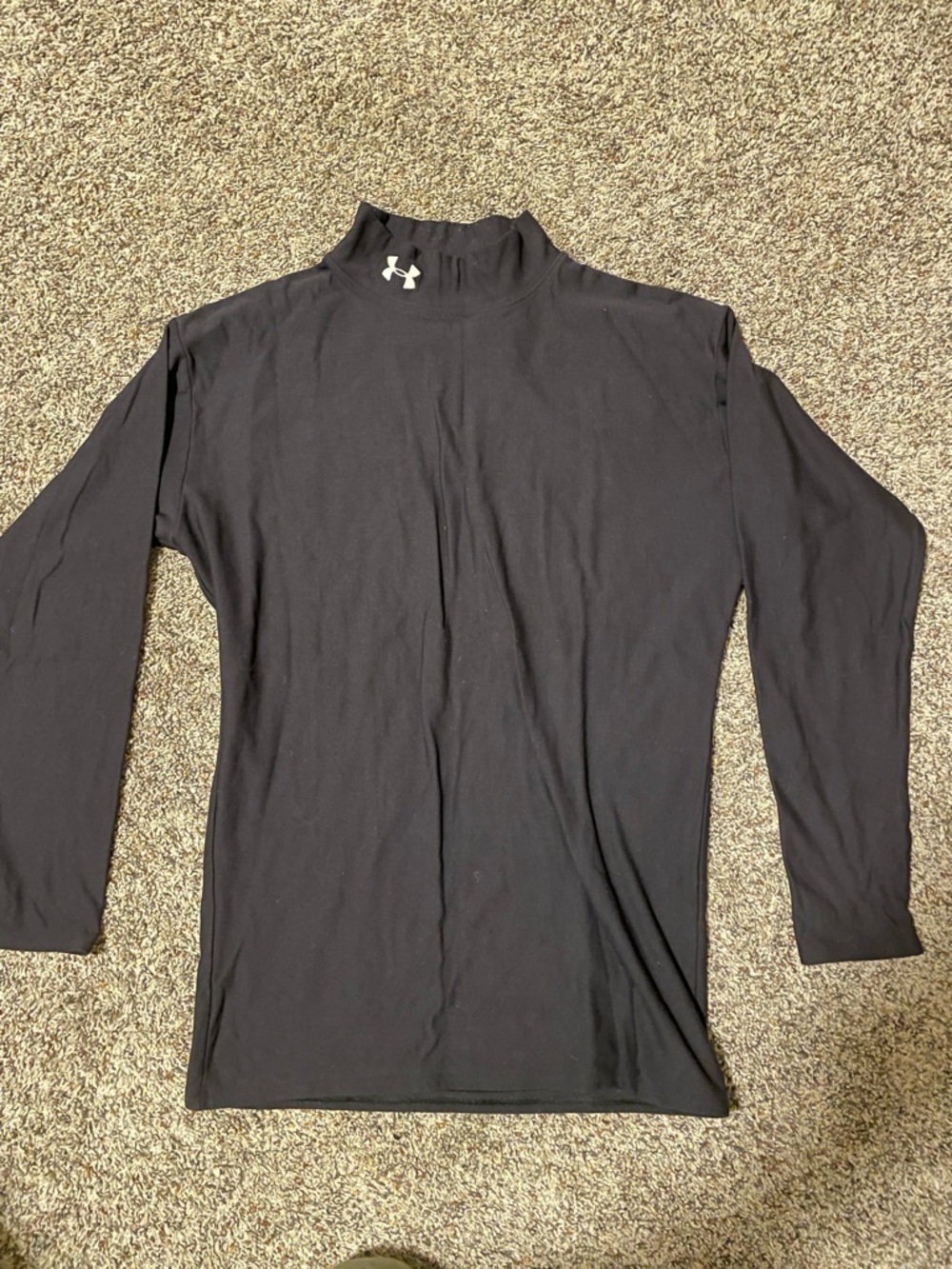 Under Armour Black Performance Mock Neck Top
